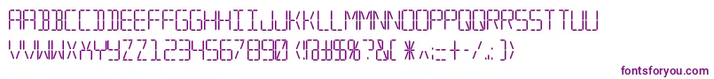 Trana ffy Font – Purple Fonts on White Background