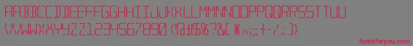 Trana ffy Font – Red Fonts on Gray Background