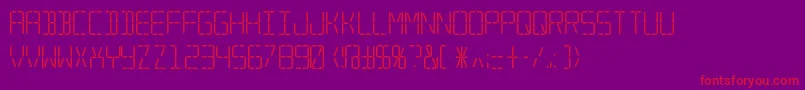 Trana ffy Font – Red Fonts on Purple Background