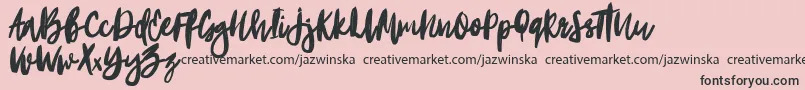 Portobesto Font – Black Fonts on Pink Background