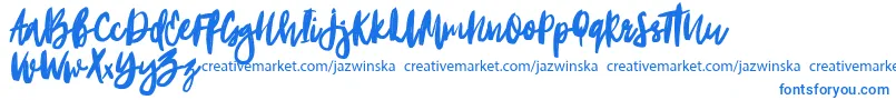 Portobesto Font – Blue Fonts on White Background