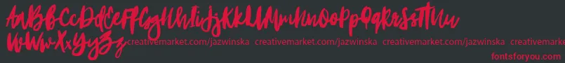 Portobesto Font – Red Fonts on Black Background