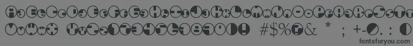 360Font-Schriftart – Schwarze Schriften auf grauem Hintergrund