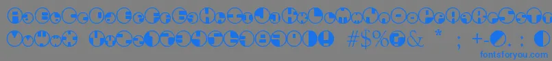 fuente 360Font – Fuentes Azules Sobre Fondo Gris