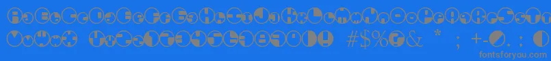 Police 360Font – polices grises sur fond bleu