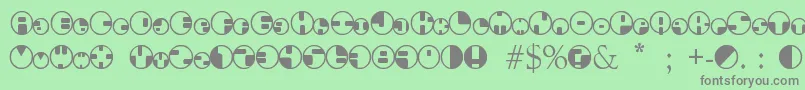 フォント360Font – 緑の背景に灰色の文字