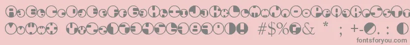 Fonte 360Font – fontes cinzas em um fundo rosa