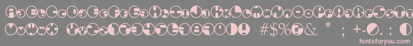 fuente 360Font – Fuentes Rosadas Sobre Fondo Gris