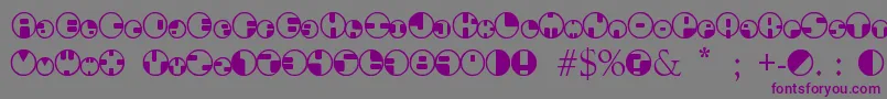 360Font-Schriftart – Violette Schriften auf grauem Hintergrund