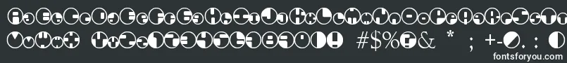 Шрифт 360Font – белые шрифты на чёрном фоне