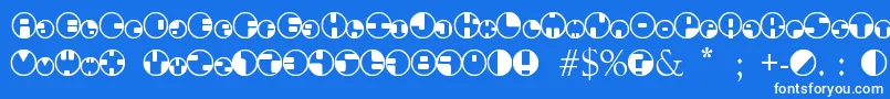 fuente 360Font – Fuentes Blancas Sobre Fondo Azul