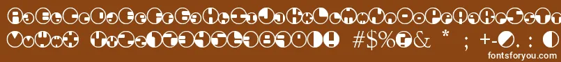 Шрифт 360Font – белые шрифты на коричневом фоне
