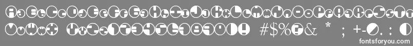 フォント360Font – 灰色の背景に白い文字