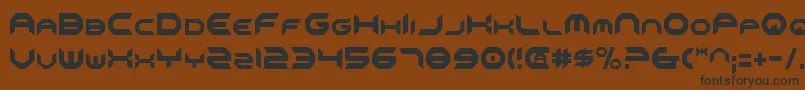 Omniv2c Font – Black Fonts on Brown Background