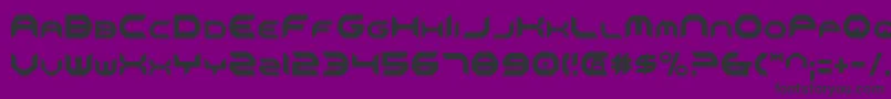 Omniv2c Font – Black Fonts on Purple Background