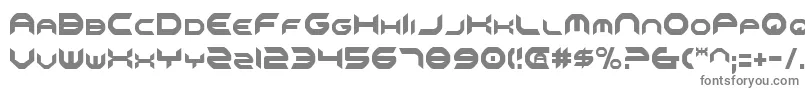 フォントOmniv2c – 白い背景に灰色の文字