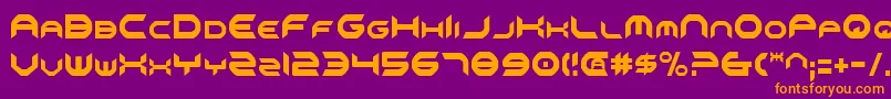 fuente Omniv2c – Fuentes Naranjas Sobre Fondo Morado