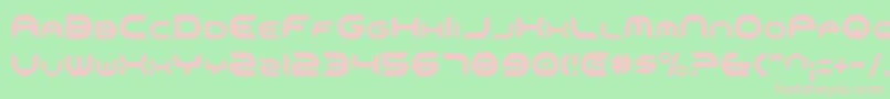 Omniv2c Font – Pink Fonts on Green Background