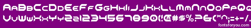 Omniv2c Font – White Fonts on Purple Background