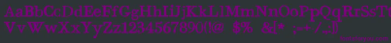 BodoniHand Font – Purple Fonts on Black Background