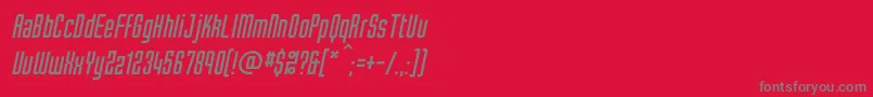 TubecItalic Font – Gray Fonts on Red Background