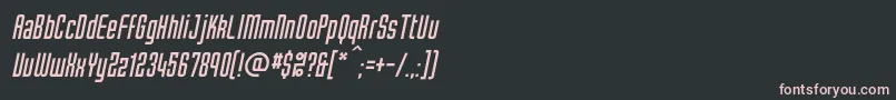 TubecItalic Font – Pink Fonts on Black Background