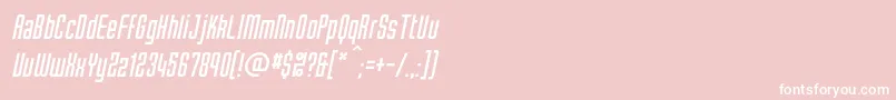 TubecItalic Font – White Fonts on Pink Background