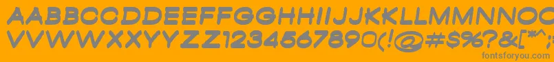 AmbamboBold Font – Gray Fonts on Orange Background