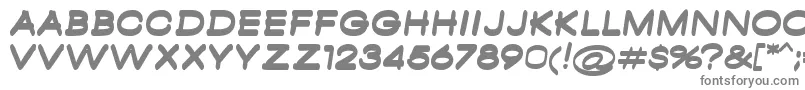フォントAmbamboBold – 白い背景に灰色の文字