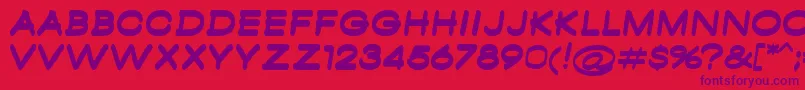Шрифт AmbamboBold – фиолетовые шрифты на красном фоне