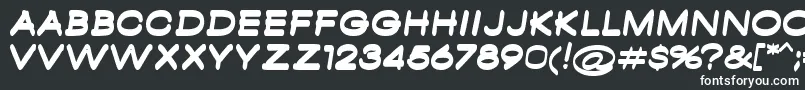 AmbamboBold Font – White Fonts on Black Background
