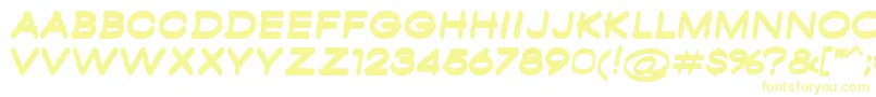 AmbamboBold-fontti – keltaiset fontit