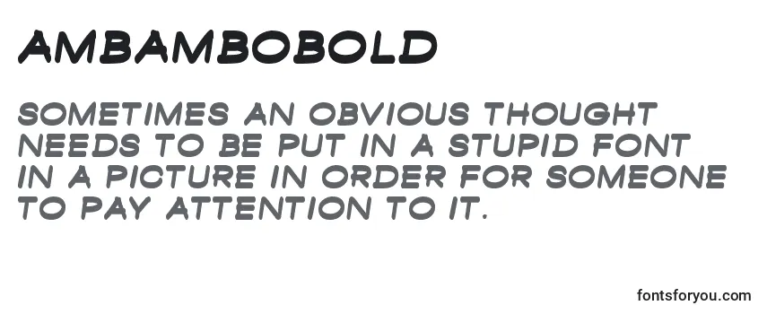 AmbamboBold Font