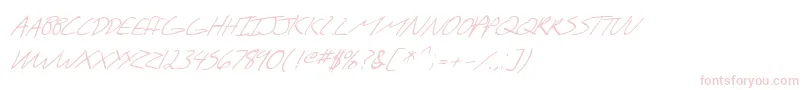 SfScribbledSansScItalic Font – Pink Fonts