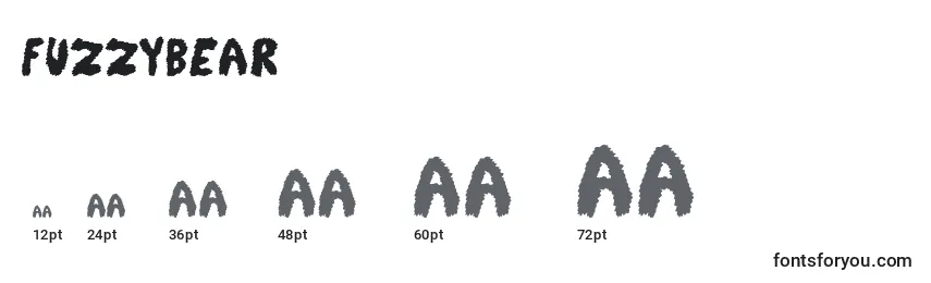 FuzzyBear Font Sizes