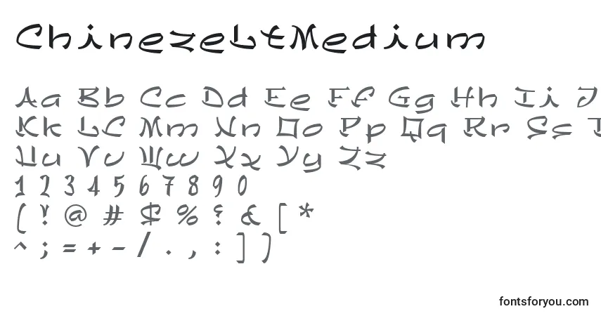 ChinezeLtMedium font – alphabet, numbers, special characters