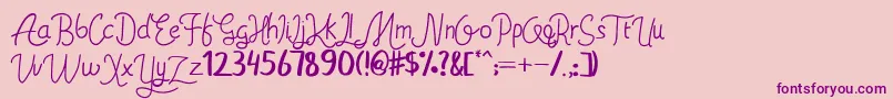 En savoir plus sur la police Ahsley Police Ahsley – polices violettes sur fond rose