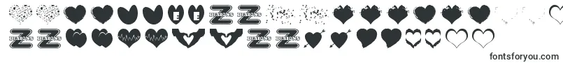 Czcionka SexyLoveHearts – czcionki joruba