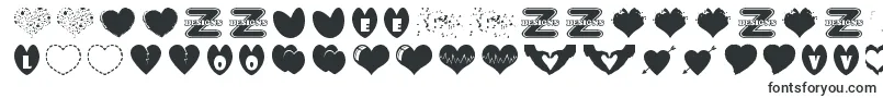 フォントSexyLoveHearts – マルタのフォント