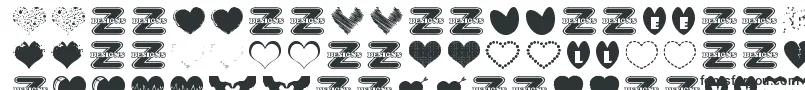 SexyLoveHearts-Schriftart – gälische Schriften