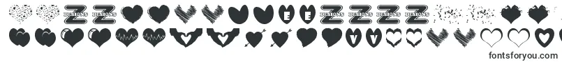 SexyLoveHearts-Schriftart – mazedonische Schriften