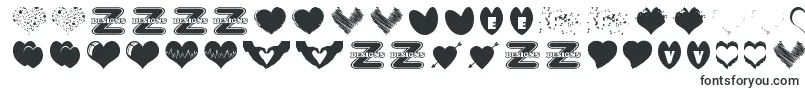 SexyLoveHearts-Schriftart – rumänische Schriften
