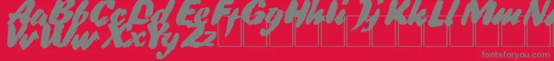 Шрифт Dsbb – серые шрифты на красном фоне
