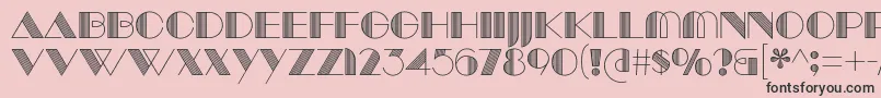 ManbowLines Font – Black Fonts on Pink Background