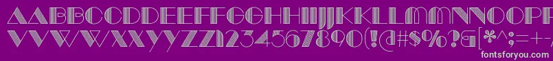 ManbowLines Font – Green Fonts on Purple Background