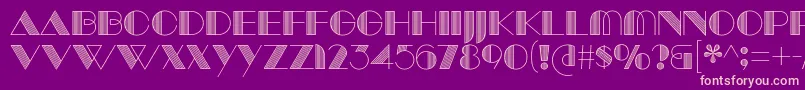 ManbowLines Font – Pink Fonts on Purple Background