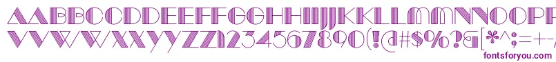 ManbowLines-Schriftart – Violette Schriften auf weißem Hintergrund