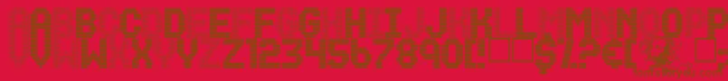 RenegadeMistress Font – Brown Fonts on Red Background