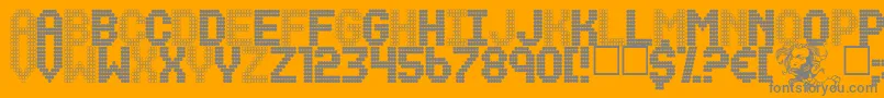 Weitere Informationen zur RenegadeMistress-Schriftart RenegadeMistress-Schriftart – Graue Schriften auf orangefarbenem Hintergrund