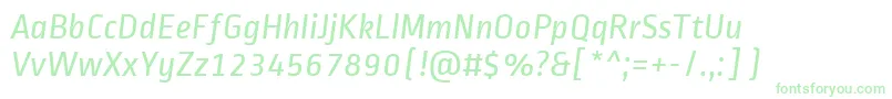 En savoir plus sur la police RopasansItalic Police RopasansItalic – polices vertes sur fond blanc